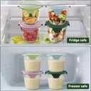 Freshmage 23oz Glass Meal Prep Containers with Lids, Airtight 3-Cup Glass Storage Containers Set, Heat-Resistant BPA-Free for Soup, Leftover, Microwave, Dishwasher, Fridge and Freezer Safe (4 Packs)
