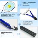 Hikeen Premium Tennis Trainer Rebound with Metal Base,Portable Solo Tennis Trainer Set with 3 Highly Elastic String Balls,Tennis Practice Equipment for Adult Kids an Beginners