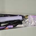 Rotating Curling Iron 1 inch for All Hair Types-Rapid Heating Automatic Curling Iron-Self Hair Curler-zavarea Professional Curling Wand with Long Titanium Barrel-Dual Voltage (Purple)