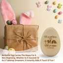 He Is Risen Easter Decorations, Wooden Bible Verse Resurrection Eggs, Christian Religious Faith Based Spring Gifts For Friends Family Adults, Resurrection Eggs Easter Story, 04