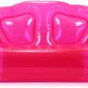 Kigley Inflatable Chair Blow Up Couches Transparent Inflatable Sofa Seat Yard Patio Portable Air Couch Furniture for Outdoor Indoor Camping Beach Room (Double Seat, Pink)