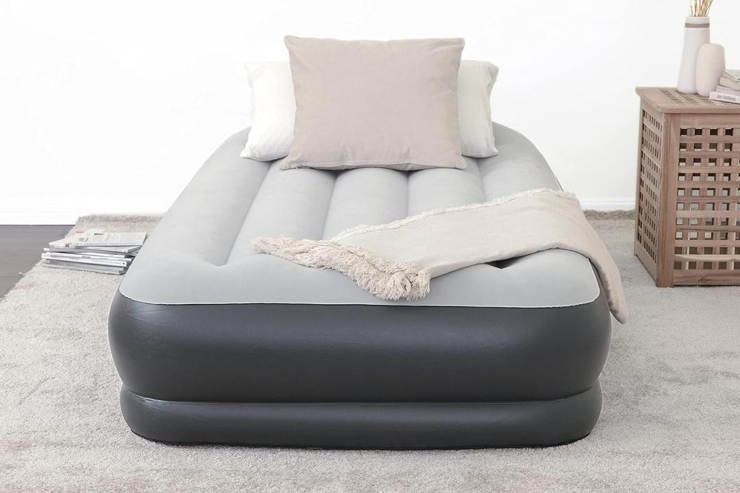 SLEEPLUX Durable Inflatable Air Mattress with Built-in Pump, Pillow and USB Charger, Twin