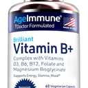 Vitamin B Complex with Vitamin D3 B12 B6 Magnesium Bisglycinate and Folate as Methylfolate - Doctor Formulated Methylated B Complex Supplement  60 Capsules - Without Niacin BB Date 05/2028