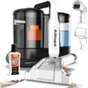 Upholstery Cleaner Machine, Powerful Suction & Portable Spot Remover, Deep Stain Cleaning for Carpet, Pets, Stairs, Car Seat, Couch, with Dual Size BrushHead and Cleaning Solutions (Light)
