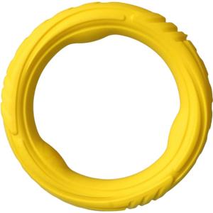 Indestructible Dog Ring Toy, Rubber Soft Dog Chew Toys, Small Medium Large Dogs Frisbee for Aggressive Chewers,Suitable for Tossing, Pulling Training-6.69in Flying Disc (1 Ring)