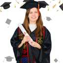 Puerto Rico Graduation Stole Sash American Flag Mixed Stole Class of 2026 Grade Sash for International Student