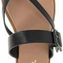 Women's Sandals Size 7.5 – Kensie Black Strappy Flat Sandals