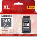 245XL Black Ink Cartridge Replacement for Canon 245 XL PG245XL 243 for Pixma TR4520 TR4527 MX492 MX490 MG2520 MG2522 MG2525 MG2920 MG2922 MG3022 TS3320 Printer (1 Black)