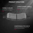cciyu D1169 D883 Ceramic Front Rear Brake Pads For Buick Enclave/Rainier,For Chevy SSR/Trailblazer/Traverse/Trailblazer EXT,For GMC Acadia/Envoy,For GMC Envoy XL,For Isuzu Ascender,For Saturn Outlook