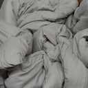 APSMILE King Size Feather Down Comforter - Ultra Soft All Seasons Grey Organic Cotton Duvet Insert Medium Warm Quilted Bed Comforter with Corner Tabs (106x90, Cloud Grey)