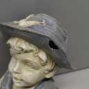 Design Toscano Frederic the Little Fisherman of Avignon Boy Fishing Garden Statue, 15 Inch Tall, Cast Stone Resin, Two Tone Stone Finish