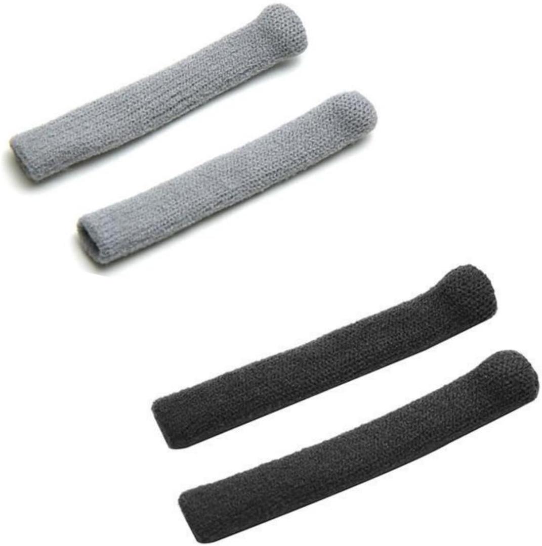 Kmise Soft Knitting Cotton Glasses Ear Cushion, 2 Pairs Eyeglasses Temple Tips Sleeve, Non-Slip Comfortable Elastic For Spectacle Sunglasses Reading Glasses Eyewear,Glasse Grips, anti slip