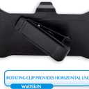 WallSkiN 2 Pack Replacement Belt Clip Holster for Apple iPhone 11 Pro Max OtterBox Defender Series Case | Clip for Belt Holder (Case Not Included) (Black)