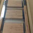 Step Ladders Folding 3-Step Woodgrain Finish Aluminum Foldable Step Stool,Anti-Slip Portable Sturdy for Home & Kitchen Office 330 lbs