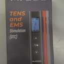 AVCOO 30 Modes TENS EMS Unit Compact Muscle Stimulator for Pain Relief of Back, Shoulder, Neck, Rechargeable & Portable Dual Channel EMS Muscle Stimulator with 30 Intensity Levels, 12 Electrode Pads