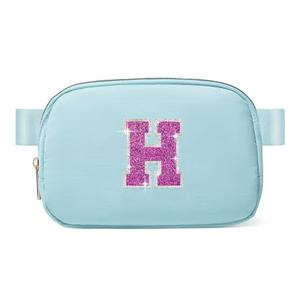 6 7 8 9 10 11 12 Year Old Girl Gifts Personalized Birthday Gifts for Her Sister Daughter Initial Crossbody Bag Fanny Pack Purse for Teen Girl Gifts Trendy Stuff Preppy Stuff (Icing Blue-H), Pack Of 2