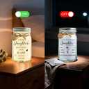 Daughter Gifts  Mason Jar Night Light with Cozy LED Lights (Sparkle), Decorative Jar Lamp  Sentimental Birthday & Christmas Gift for Daughter from Mom or Dad, Graduation Keepsake Home Dcor