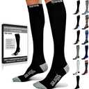 SB SOX Lite Compression Socks for Men & Women (15-20mmHg) – Best Compression Socks for Travel, Sports, and Daily Wear - L/XL