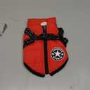 HDKUW Small Dog Jacket, Small Dog Coat Harness Winter Warm Vest Jacket Waterproof Cotton Costume for Puppy Small Dogs (S, Red) (S:Chest Girth 12"-14", Back Length 8.6")