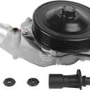 LR033993 Engine Water Pump, Water Pump with Gasket Fits for 2014-2019 F-Type, for XF XJ XKR, Fits for 2010-2019 Range Rover Range Rover Sport 3.0L 5.0L, Water Pump Replace OE LR097165 LR055239