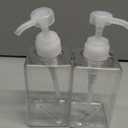 Pump Bottle, Refillable Plastic Empty Lotion Soap Dispenser Liquid Container for Bathroom Shampoo and Body Wash, 15oz/450ml Clear 2 Pack