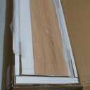 INNOD Bathroom Wall Storage Cabinet, Medicine Cabinet with Adjustable Wood Shelf & Doors, Over the Toilet Storage Cabinet for Laundry Room & Living Room Kitchen Storage Islands (Natural Oak)