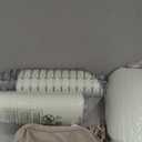 SUNROX Gel Memory Foam Chair Cushions, FadeShield Water-, Stain-Resistant Durable Reversible Seat Cushion Pads with Ties for Indoor/Outdoor Kitchen Dining Office, 17"x16", Set of 4, Cream