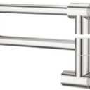 Pot Filler Faucet with Knob Switch, Wall Mount Over Stove Folding Faucet, Single Hole Stainless Steel Kitchen Pot Faucets, Brushed Stainless