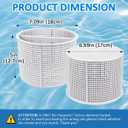 B-152 Replacement Basket for Hayward Swimming Pool Skimmer Basket SPX1082CA 1082CA 7" B152 - White