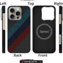 Real Aramid Fiber Case for iPhone 16 Pro Max [6.9 inch] Compatible with MagSafe,1500D Aramid Weave,Ultra-Thin Cover with a Caseless Feel,Carbon Fiber Textures Design Kevlar Protection (Signal-SW)