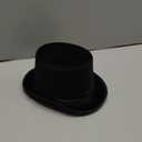 Super Z Outlet Black Top Hat Satin Costume Magician Fancy Style Party Accessory
