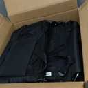 Besunbar Stadium Seat for Bleachers with Back Support and Wide Padded Cushion Stadium Chair - Includes Shoulder Strap and Cup Holder (Black, 2 Pack)