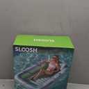 SLOOSH Inflatable Tanning Pool Lounger Float, 70" x 46" Pool Floats Adult with Pillow, 4 in 1 Suntan Tub Raft Floatie,Sunbathing Bed Lounge for Water Blow Up Kids Ball Pit Party Gifts, L-Cyan White