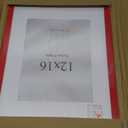 Eletecpro 12x16 Picture Frame, Colorful Frame for Modern Style, Made of Engineered Wood and Clear Acrylic Ready for Wall Poster Display, Red Frame, 1 Pack