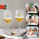 Bridal Shower Gifts Wedding Gifts Engagement Gift for Couples Newlyweds,Mr and Mrs Wine Glass Set,Wedding Glasses for Bride and Groom