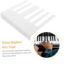 SUPVOX 52Pcs piano white piano key caps key veneers board new s board board accessories tops matte Instrument supplies Acrylic