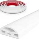 118 White Shower Threshold Water Dam Stopper for Dry and Wet Separation,Self Adhesive Collapsible Walk in Shower Splash Guard Seal Strip,Silicone Sink Edge Water Barrrier for Bathroom and Kitchen