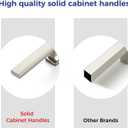 Ravinte Hardware 10 Pack 5 Inch (128mm) Brushed Nickel Cabinet Pulls, Heavy Duty Kitchen Drawer & Cupboard Handles, Solid Cabinet Hardware