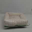 Cozy Bed for Cats and Dogs with Detachable Sleeping Mat and Cushion, White, M