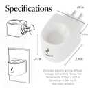 Kravo Essential Oil Porcelain Diffuser  Original White | Electric Plug-in Aroma Diffuser with Adjustable | Fragrance Oil Scent Diffuser for Home, Bedroom, Office