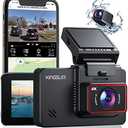 Kingslim D4 Dual Dash Cam with Built-in WiFi GPS, Front 4K/2.5K Rear 1080P for Cars , 3" IPS Touchscreen 170 FOV Dashboard Camera with Sony Starvis Sensor, Support 256GB Max