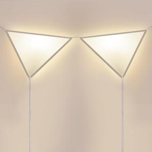 Linen Corner Light with Switch, Ceiling Corner Lights for Living Room, Plug in Ceiling Light for Dark Area, Lamp for Bedroom, Eco-Friendly, Bulb not Include(2 Pack)