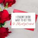 3 x GYYsweetus Cheeky Valentines Day Card for Him, Funny Valentines Day Card for Men Husband Boyfriend from Women Wife Girlfriend, Couldnt Decide (#87)