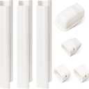 3" W 4.2Ft L Line Set Cover Kit for Mini Split Air Conditioners Decorative PVC Slim Line Cover for Central AC & Heat Pumps Systems Tubing Cover