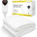 Massage Table Warmer Heating Pad Professional SPA Massage Bed Warmer 9 Hours Timer, 9 Heat Settings, Overheat Protection for Massage Bed & Spa, Thickened & Soft Fleece, 30" x 71"