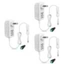 12V Power Supply, 12 Volt 1A 12W DC Power Supply with On Off Switch, White Switching LED Power Adapter, AC 110V to 12V Transformer Plug for LED Strip Lights with 5.5/2.1 DC Female Connector, 3 Pack