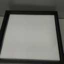 MUYE 12x12 Floating Frames Set of 2, Double Glass Picture Frame Display Any Size Photo up to 12x12, Wall Mount or Tabletop Standing, Black