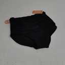 COCOPEAR Women's Ruched High Waisted Bikini Bottom Retro Vintage Swim Short Tankinis (X-Large, Black)