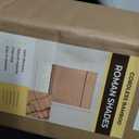 UNISHADES Blackout Cordless Bamboo Roman Shades 34 3/4×64 in Papara Carbon