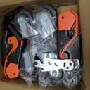 Ronlap Workbench Casters Wheels Kit 920 Lbs Capacity Retractable Casters Set of 4 Heavy Duty Side Mount 3" Lifting Caster Work Table Tool Bench Stepdown Castors Wheels 4 Pack